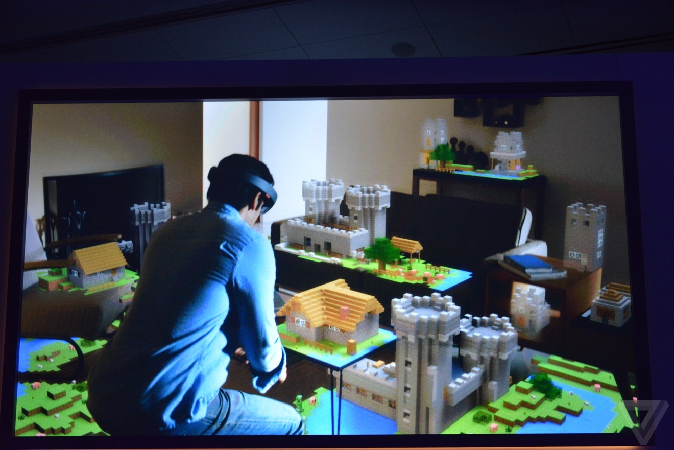 微軟發布虛擬現實技術 Holograms 和HoloLens 智能眼鏡