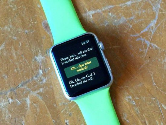 文字冒險游戲與Apple Watch將是天生一對？