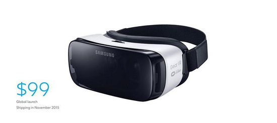 消費者版Gear VR售價99美元，11月上市