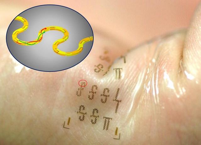 可穿戴設備太笨重？干脆直接“穿”皮膚上